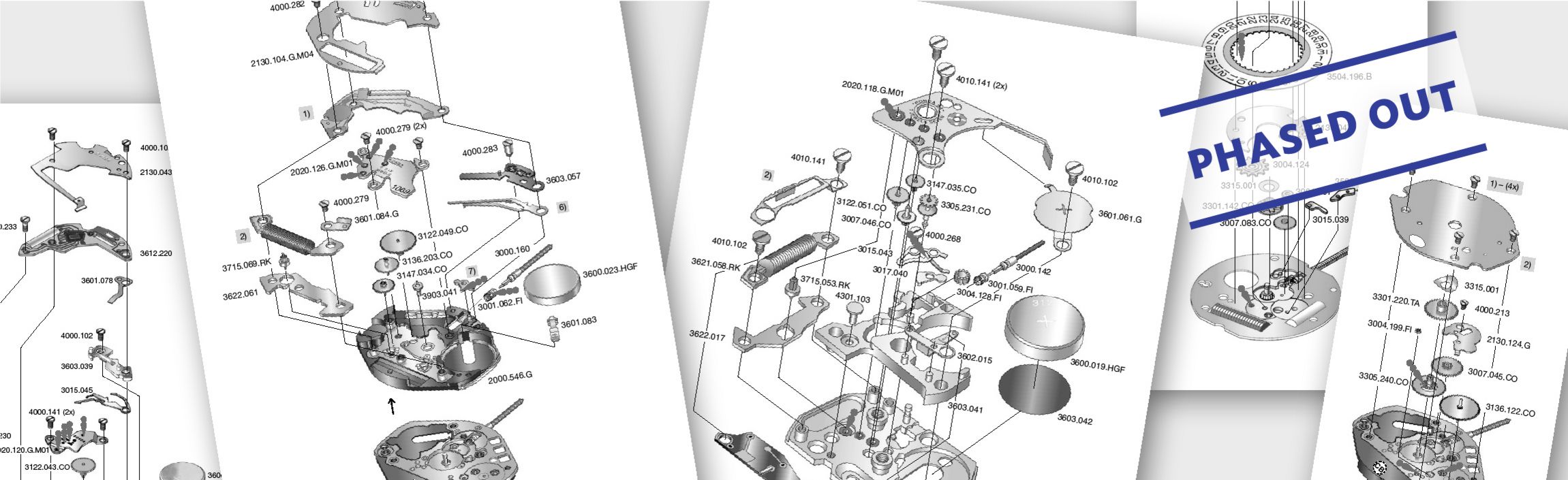Technische Anleitungen von Uhrwerken ausser Produktion Technische Anleitungen von allen Ronda Uhrwerken, welche nicht mehr hergestellt werden.