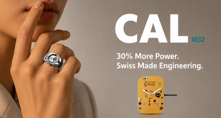 RONDA Slimtech Caliber 1032 - Slim Profile, 30% more Power Introducing the improved Slimtech caliber 1032 with extended Battery Life.